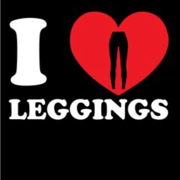 Heathered gray leggings with teal accents 🟥 - Picture 5 of 5